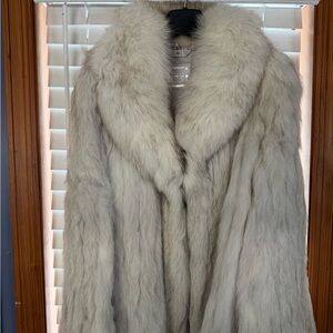 Luxurious White Fur Coat